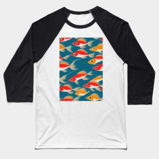 Fish pattern, a perfect gift for Anglers, Fisherman or any Nature Lover #1 Baseball T-Shirt